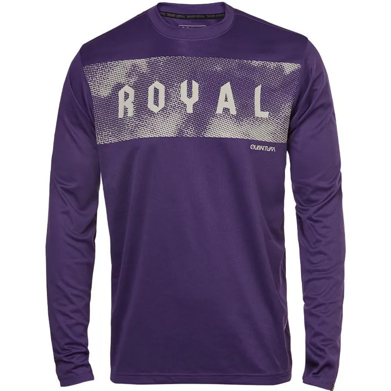 Royal Racing Quantum Long Sleeve MTB Jersey in Deep Purple